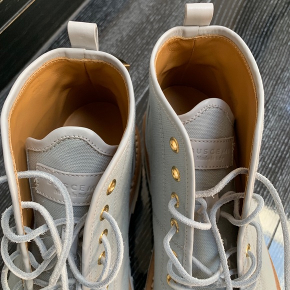 BUSCEMI WOMENS LADIES BOOTS BABY BLUE SIZE 40 US SOFT LEATHER RETAIL $795 - Picture 2 of 11